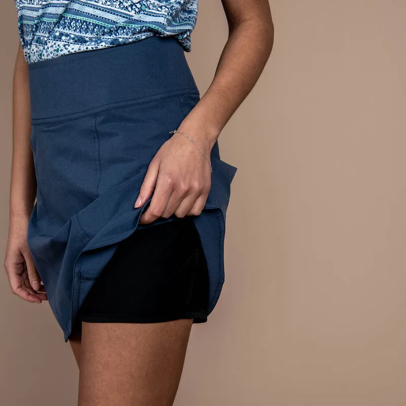 Sherpa Womens Sajilo Skort Neelo Blue-4